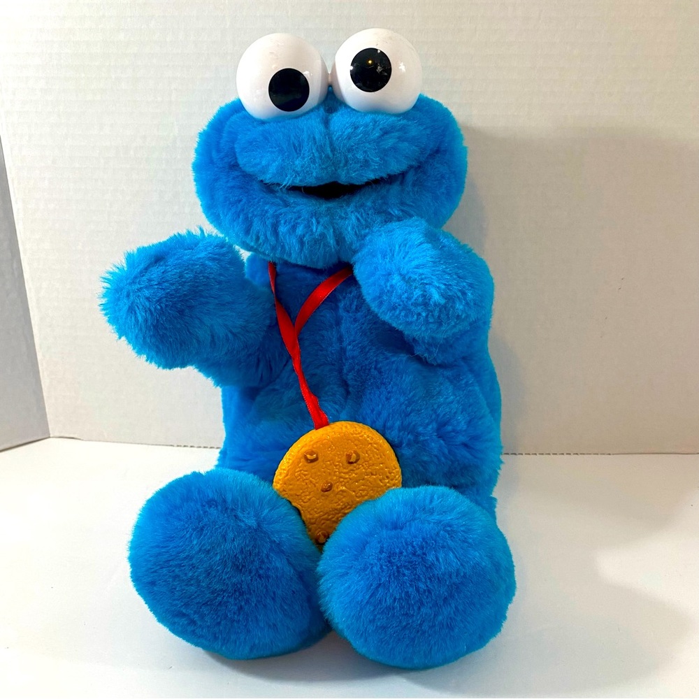 1997 Cookie Monster talking. Eating cookie see video
